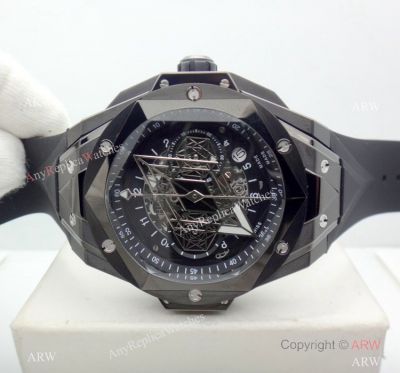 2019 Replica Hublot Big Bang SANG BLEU II All Black Watch 45mm